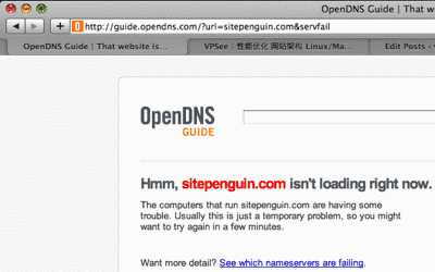 sitepenguin error
