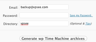 backup wordpress blog to dropbox