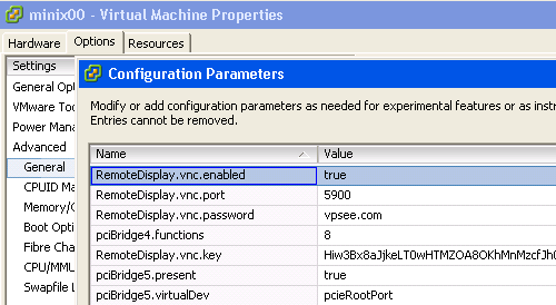 vnc setup on vmware esxi
