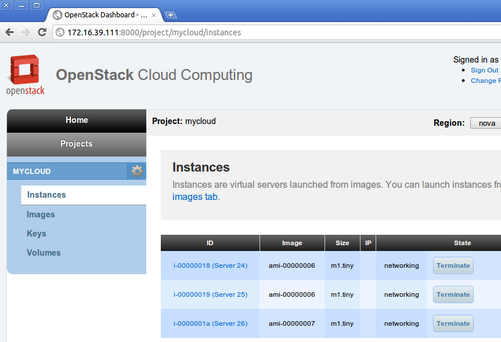 openstack dashboard