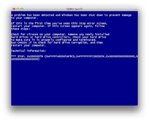 windows blue screen