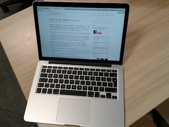 macbook pro with retina display