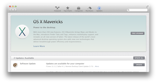 OS X 10.9 Mavericks